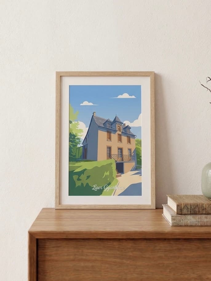 Affiche maison encadrée — exemple 2