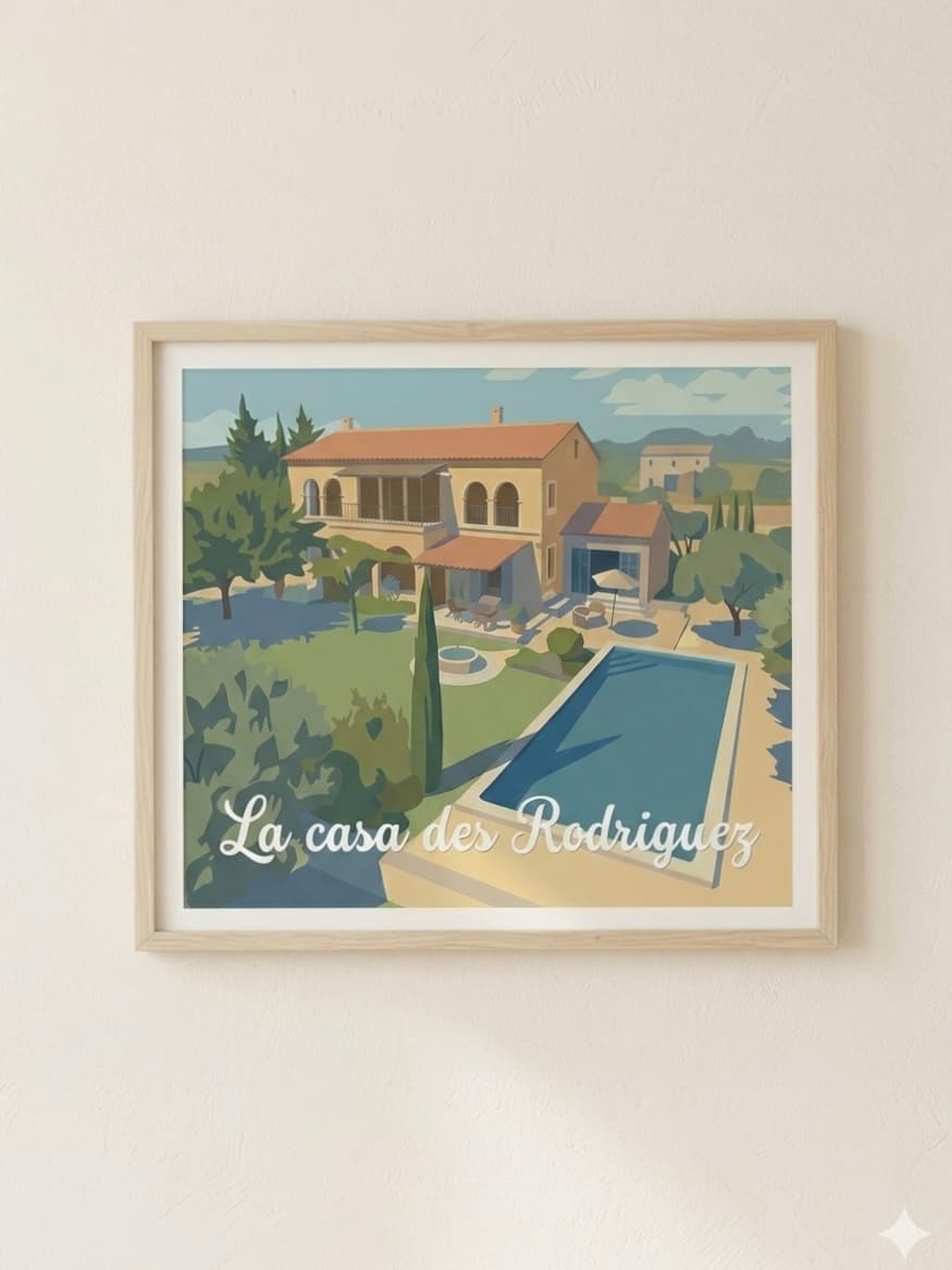 Affiche maison encadrée — exemple 3